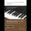 Cover eines Klavierauszugs von Mozarts Konzert mit Klaviertasten im Hintergrund.